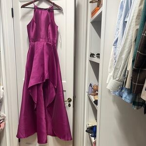 Lulus Elegant Magenta Halter Dress